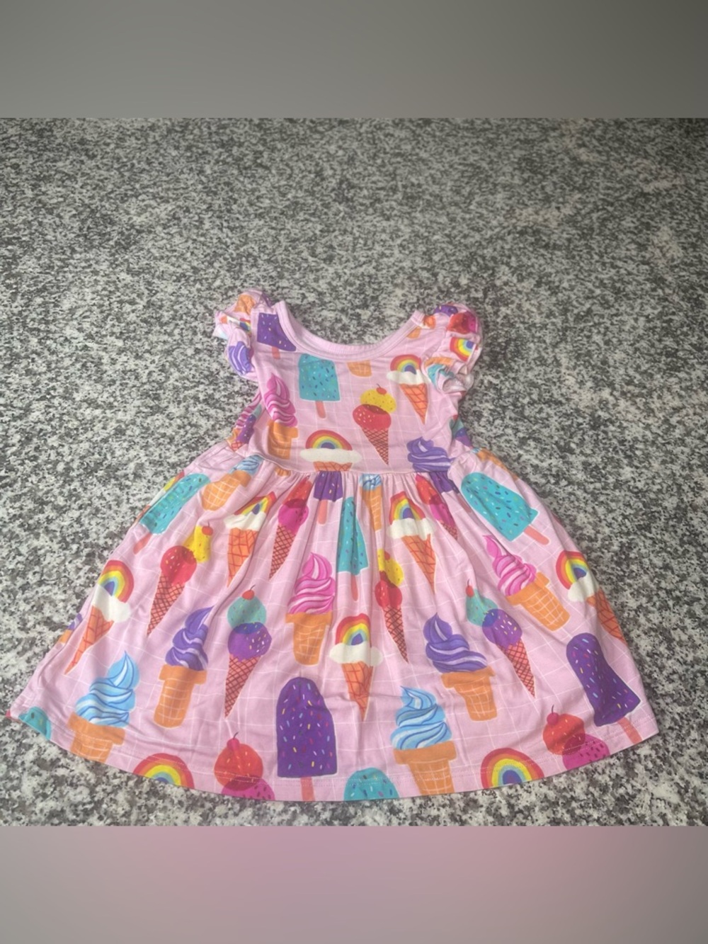 Little Sleepies Play Twirl Dress Ice Cream 2T Bamboo Soft Read